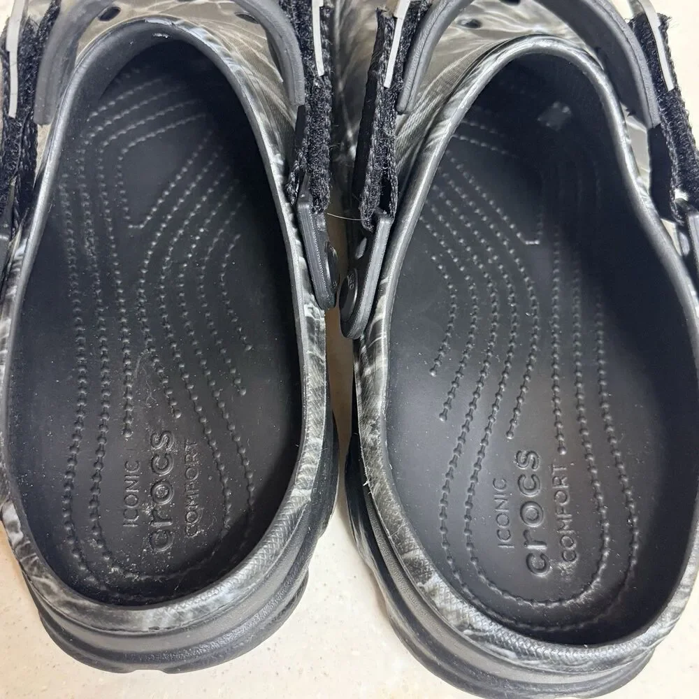 Crocs Camouflage Iconic Comfort Elements Adjustable Slides Men’s 9 Women’s 11